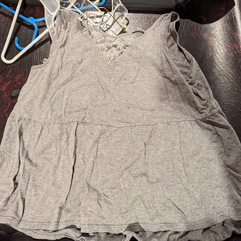 Gray Torrid Lace Tank